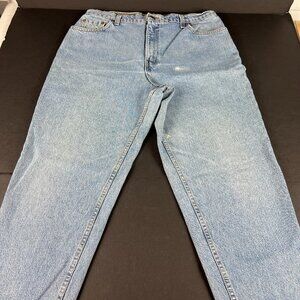 VTG Levi's Jeans Women's 16 Short 551 Mom High Rise Relaxed Tapered Blue Denim
